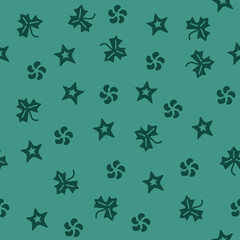 Seamless patterns, Set of floral design elements. Beautiful for print textile and background. Vector illustration