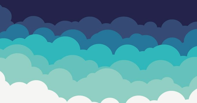 blue gradient cloud background animation