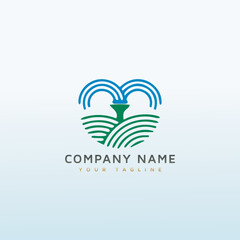 Sprinkler Repairing vector logo design