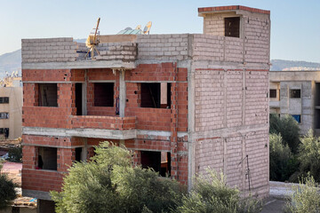 Residential building under construction in Africa