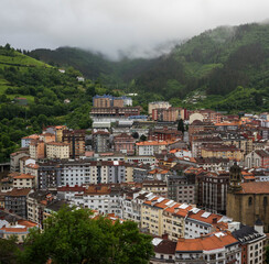 General view of Eibar, Spain