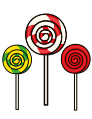 lollipops vector