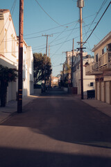 Fototapeta na wymiar Among the narrow and characteristic streets of Venice Beach