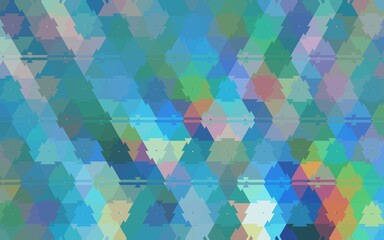 Colorful abstract geometric mosaic triangles illustration background. Colorful mosaic triangle effect pattern. Background design of presentation, backdrop, poster, flyer, book cover, card, etc.