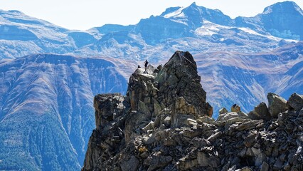 Schweiz Aletschgletscher klettern klettersteig berg 