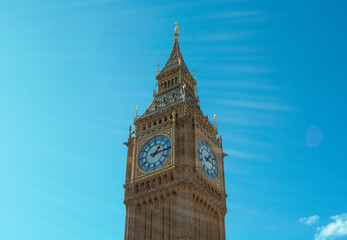 big ben clock tower, city, London 