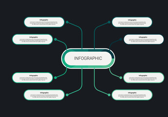 Obraz premium infographic template