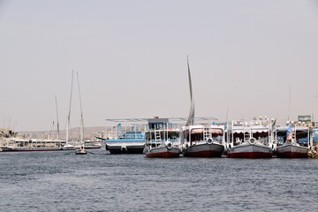 Fototapeta premium Rzeka Nil piękne widoki ,Egipt