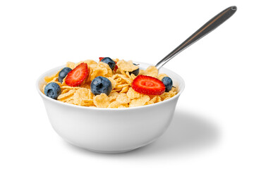 Healthy Homemade Oatmeal with Berries for Breakfast