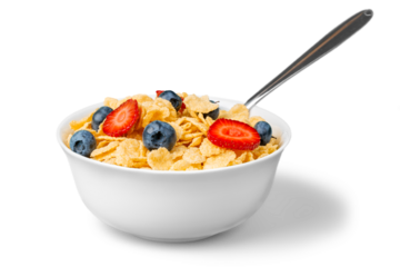 Healthy Homemade Oatmeal with Berries for Breakfast