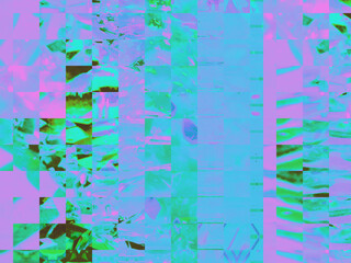 iridescent, funky pixel glitch mosaic background
