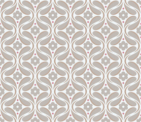 Abstract floral seamless pattern. Vector art deco texture. Geometric minimalist background. © daniela