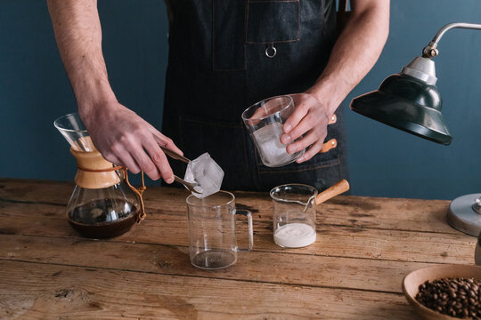Barman Preparing Coffee