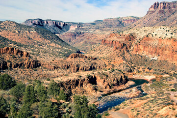 Salt River canyon, Arizona and Apache reservation. - 537915570
