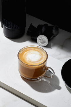 Coffee latte art.