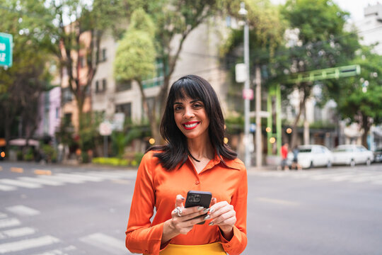 Woman Using Smartphone