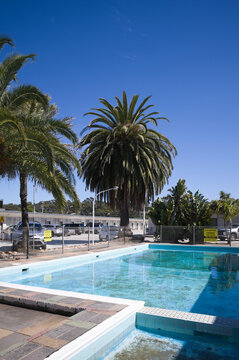 Swimming pool at holiday park