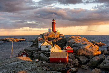 Svenner lighthouse on the coast of Norway © kevin