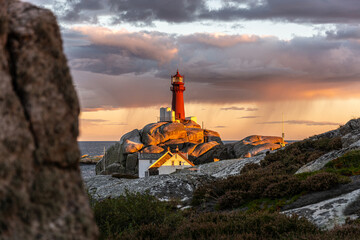 Svenner lighthouse on the coast of Norway