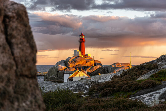 Svenner lighthouse on the coast of Norway