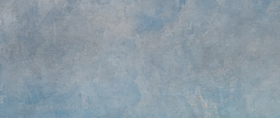 Naklejka premium Blue vector grunge watercolor art background. Old paper watercolour texture for cover design, cards, flyers, poster, banner. Wall. Brushstrokes. Painted template for design interior. Dirty surface.