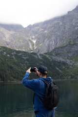 photographer in the mountains