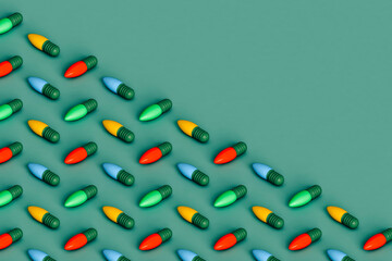 many colorful christmas lights