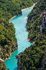 France. Gorge du Verdon. Regional Natural Park of Verdon. The grand canyon