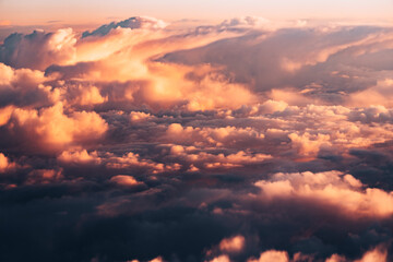 Obraz premium sunset in the clouds