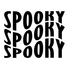 Spooky. Cute Halloween design.