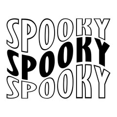 Spooky. Cute Halloween design.
