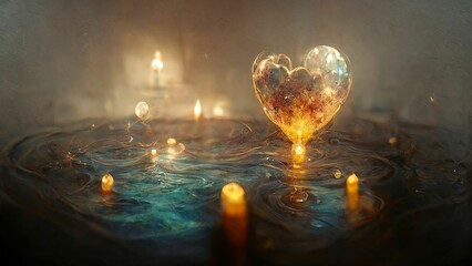 Love and passion in an ethereal context