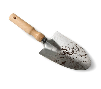 Shovel for gardening  isolated on white