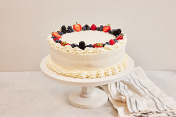 Berries and Cream Cake