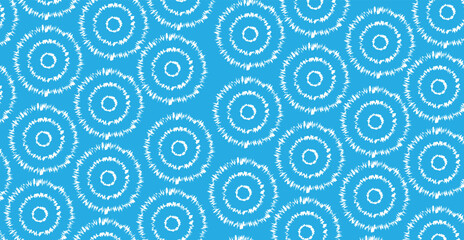 abstract circle distorted round blue seamles background 