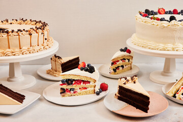 Variety of Cake
