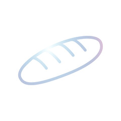 Bread icon 3D design template