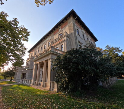 Grobe Villa in Havlickovy Sady historic neo renaissance residence and architectural landmark in Prague