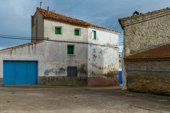 Abandoned house in rural area, depopulation.