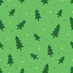 green tree pattern. green theme. Poinsettia tree.