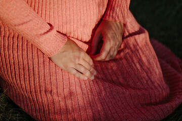 Anonymous woman hand