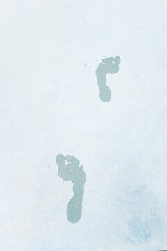 Two footprints