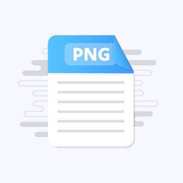 PNG file icon. Flat design graphic illustration. Vector PNG icon