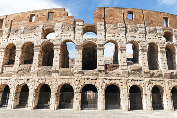Symmetrical view of the colosseum