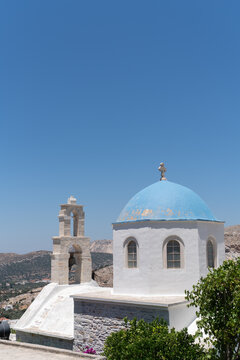 Orthodox Church Roof In Greece 