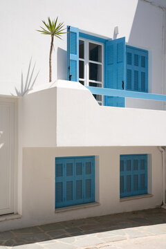 Minimalistic Image Of Building In Greece
