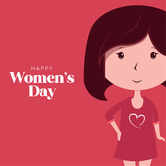 Happy women day poster Vector
