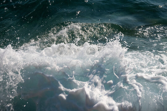 sea wave splash closeup