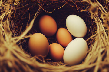 eggs in the nest