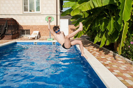 Boy in the pool